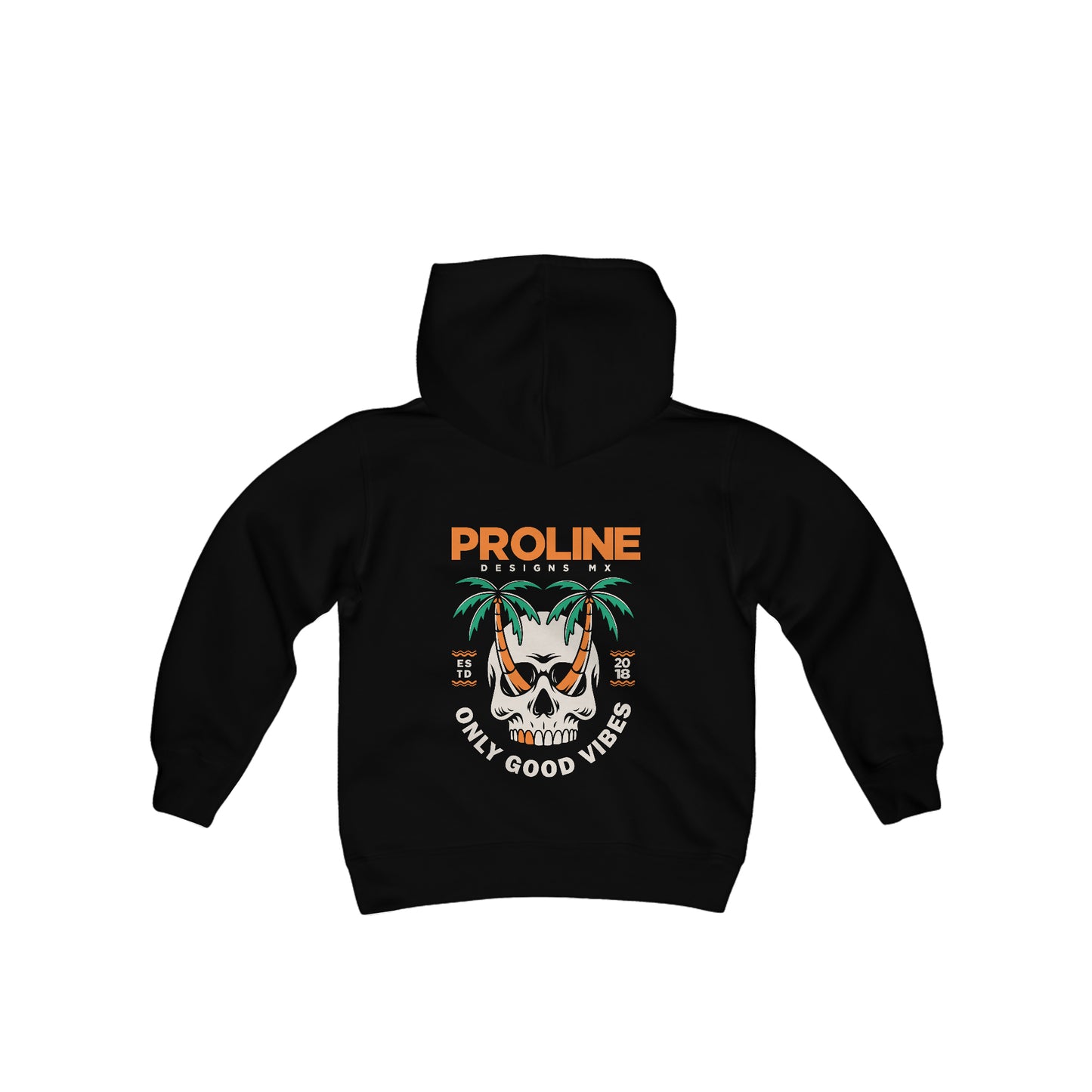 Proline 'Skull Palm Trees' Youth Hoodie