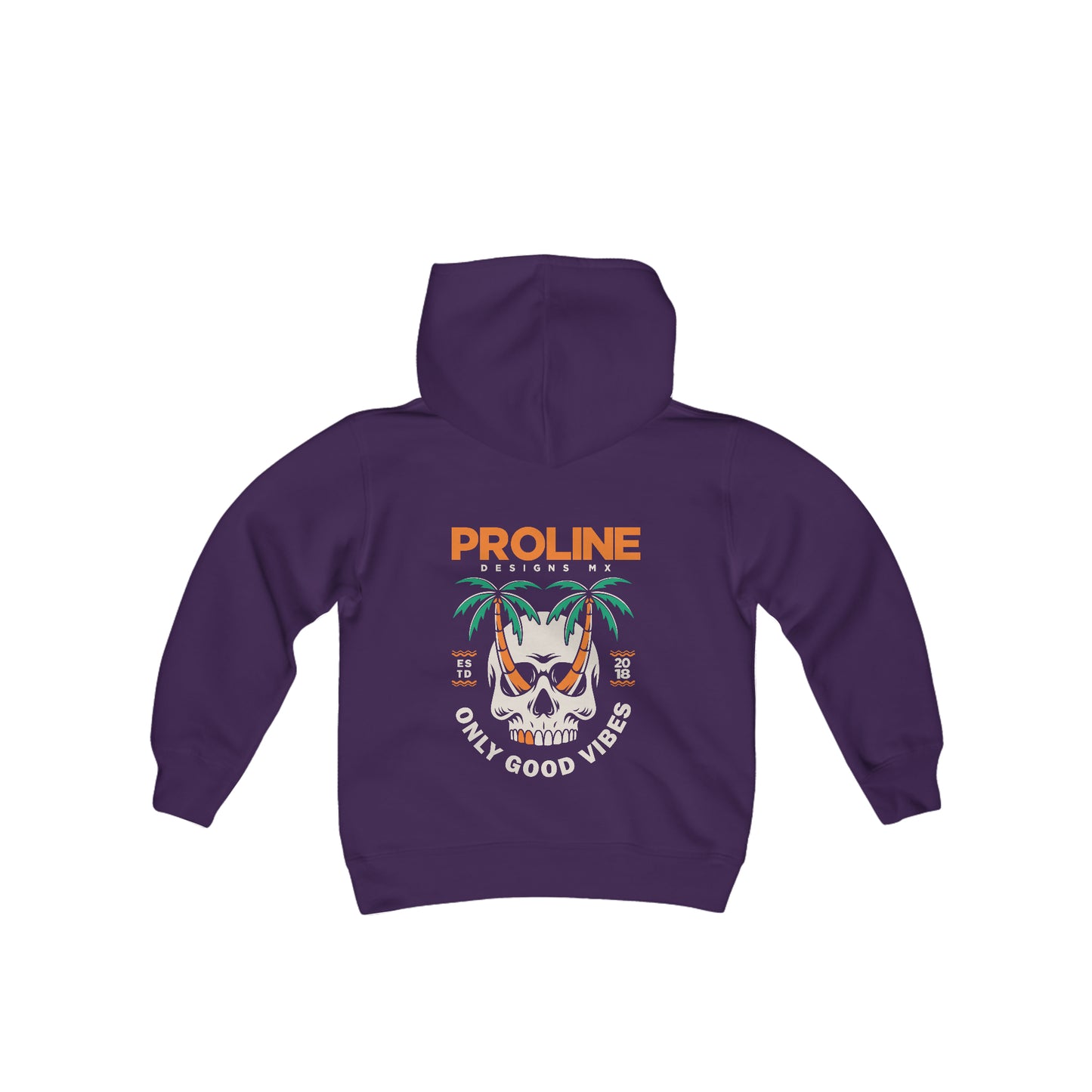 Proline 'Skull Palm Trees' Youth Hoodie