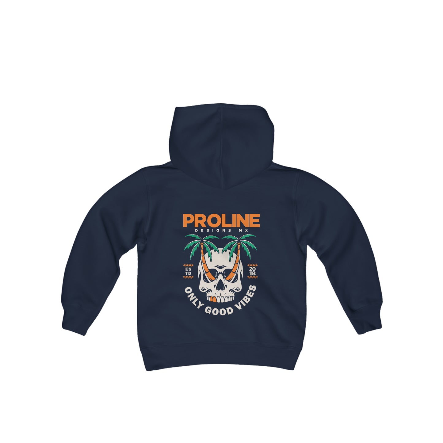 Proline 'Skull Palm Trees' Youth Hoodie