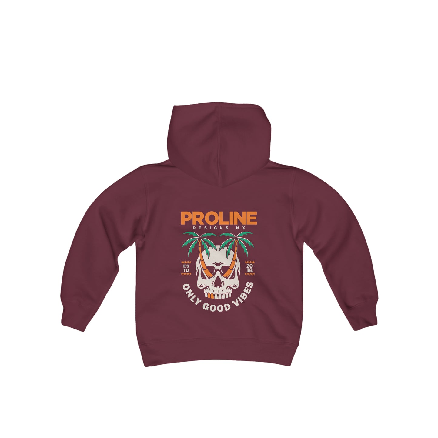 Proline 'Skull Palm Trees' Youth Hoodie