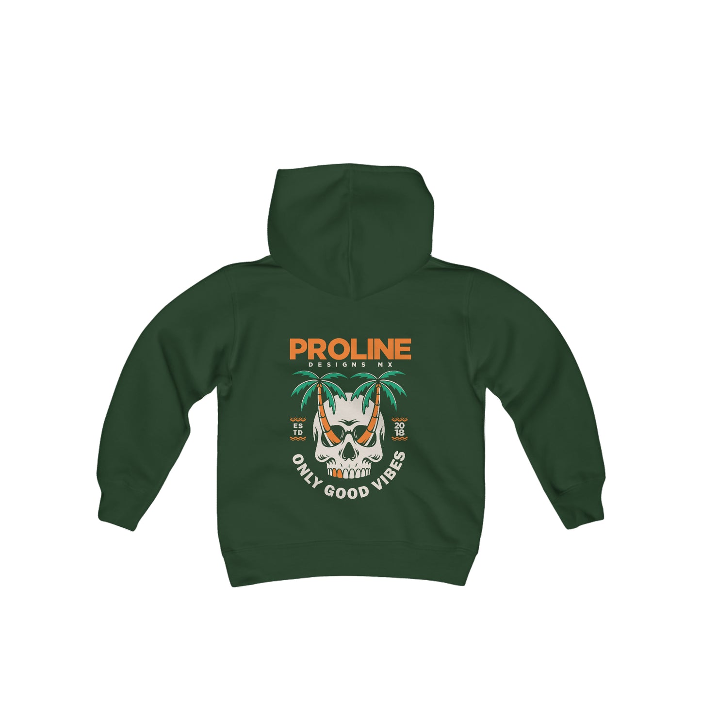 Proline 'Skull Palm Trees' Youth Hoodie