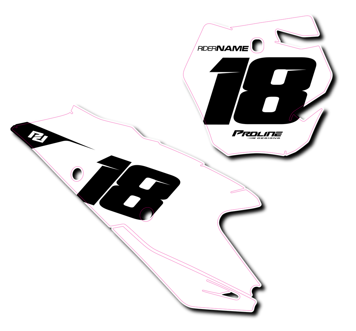 Proline Event Numbers Proline 'Blank' Number Plates – Proline Designs Mx