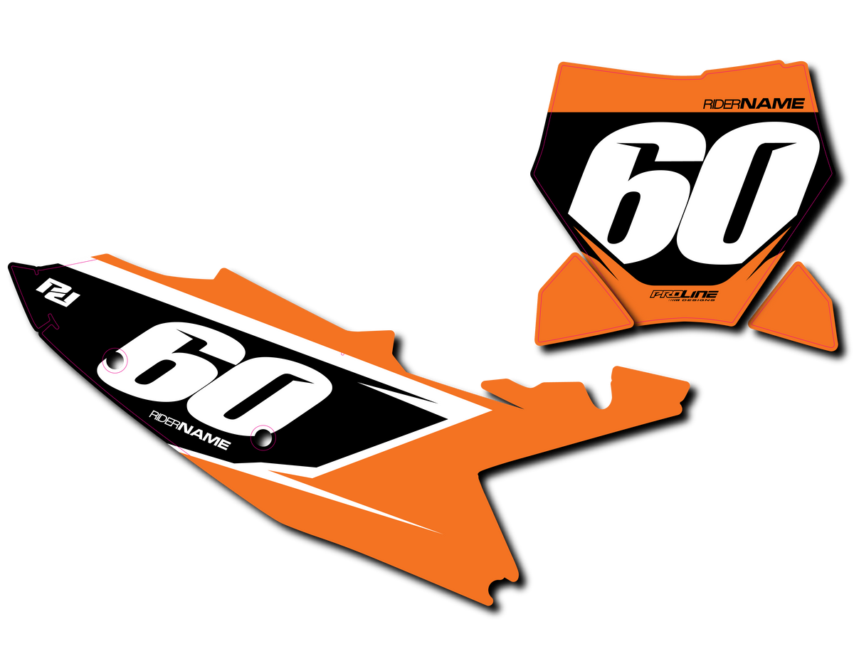 Proline 'Clean Black' Number Plates – Proline Designs Mx