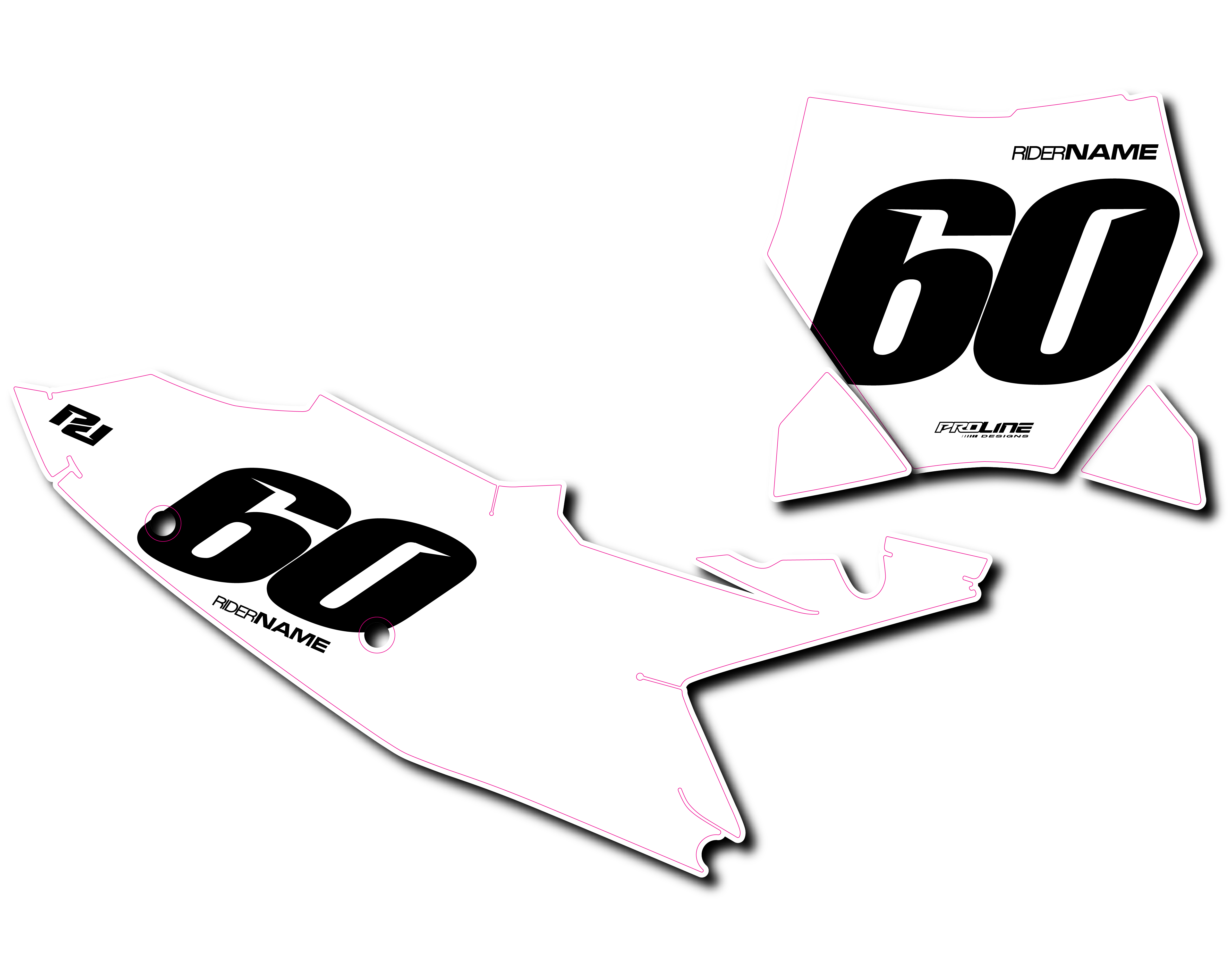 Proline 'Blank' Number Plates – Proline Designs Mx