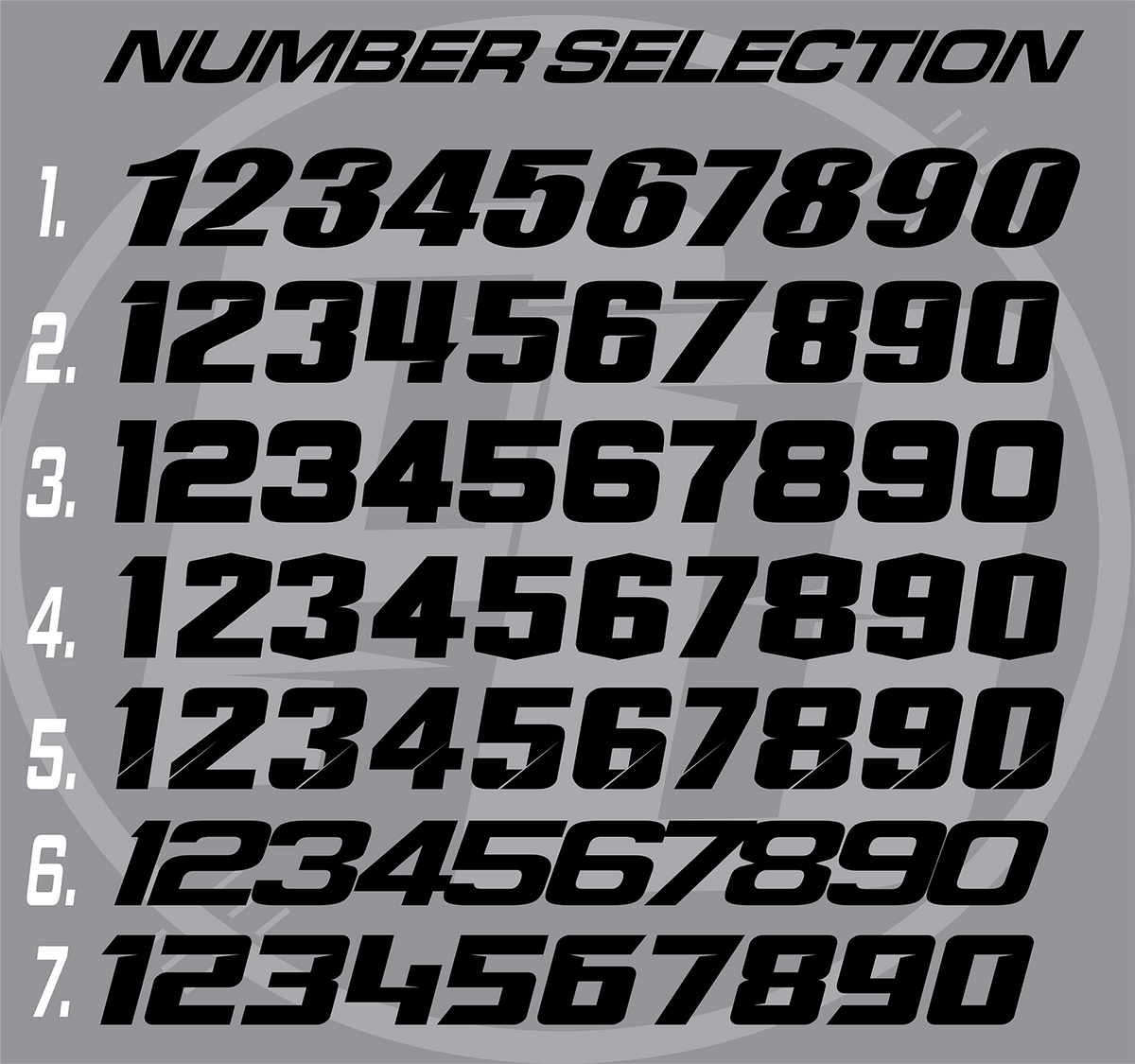 Proline Event Numbers Proline 'Clean White' Number Plates – Proline Designs Mx
