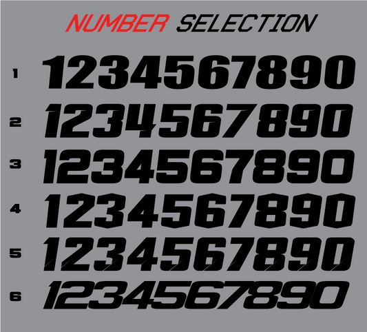 Proline 'Classic' Number Plates