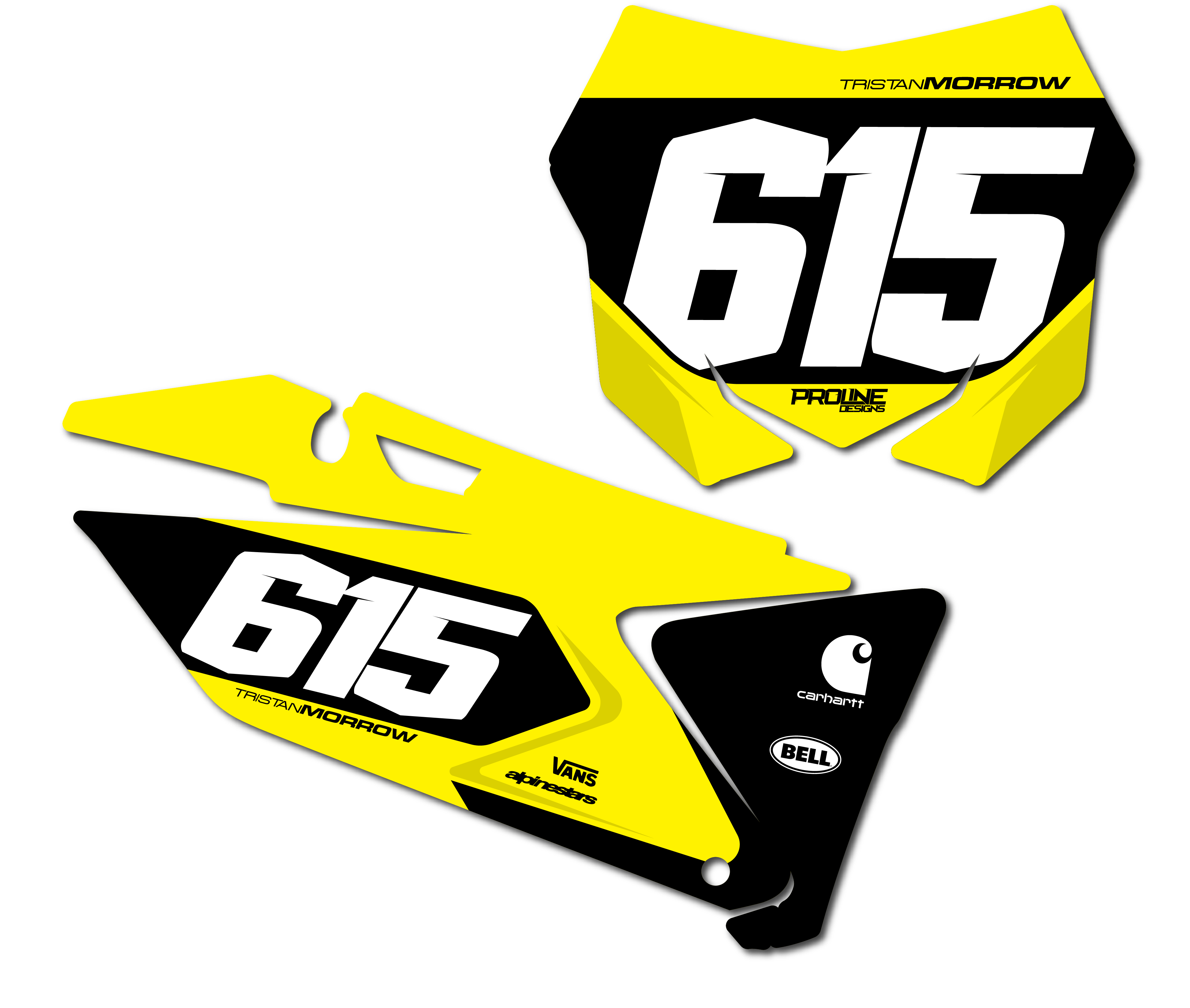 Proline 'Classic' Number Plates – Proline Designs Mx
