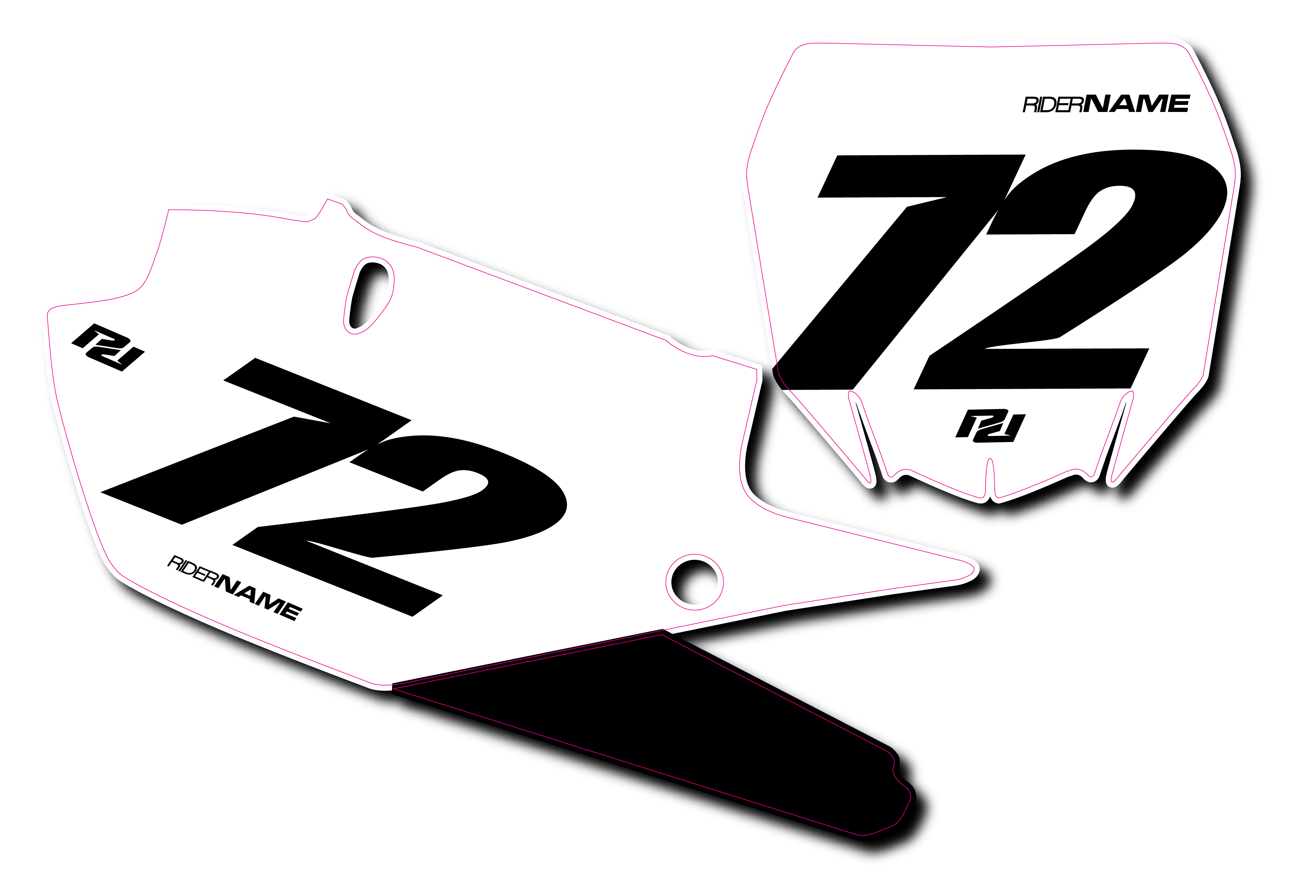 Proline 'Blank' Number Plates – Proline Designs Mx